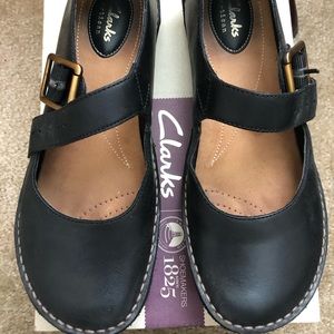 Clark’s Janey June  Black leather